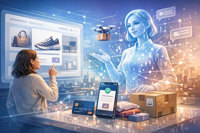 How does Stripe president Will Gaybrick predict AI agents will transform online shopping and make traditional checkout pages obsolete, inclu