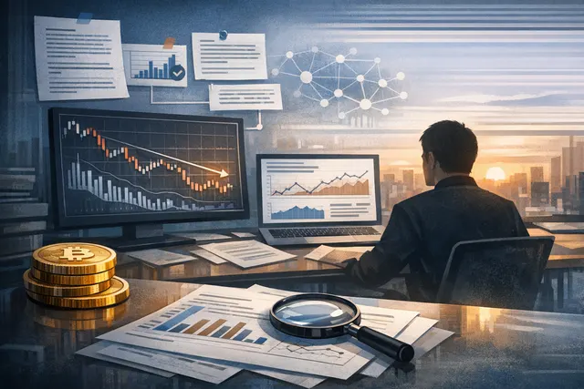Bitcoin network visualization with data charts showing capital efficiency decline and realized cap growth requirement for next bull run