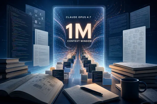 Minh họa Claude Opus 4.7 xử lý codebase lớn với cửa sổ ngữ cảnh 1 triệu token