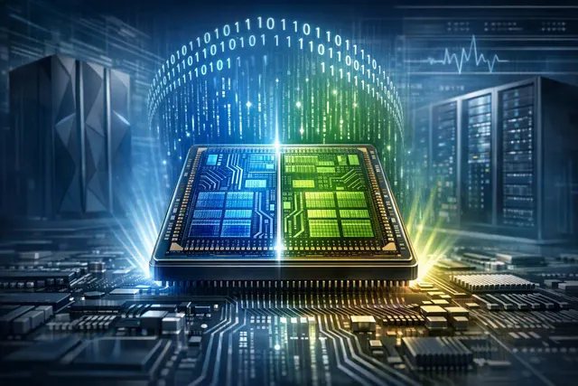 Illustration of IBM’s planned 2nm dual-architecture processor running Arm and IBM Z workloads