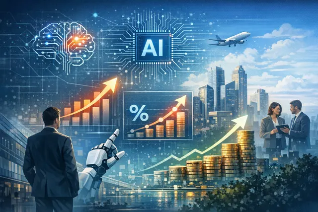 Capgemini strategic growth plan through 2028 abstract visualization with AI transformation theme