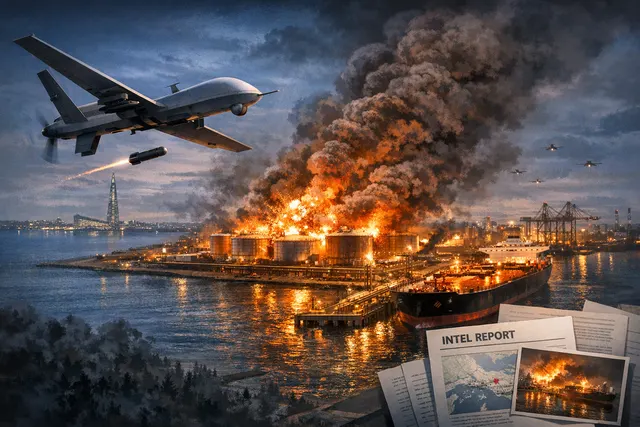 Search & fact-check with cited sources for What were the key details of Ukraine's July 2026 drone strike on the St. Petersburg Oil Terminal,