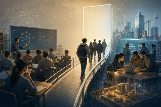 Editorial illustration for Anthropic’s Claude Frontier Academy and enterprise AI engineer training.