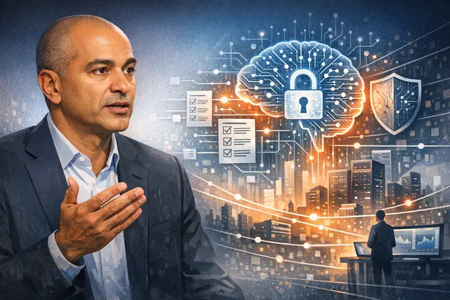 Google Cloud COO Francis de Souza speaking about embedding AI security from the start, contrasted with a dashboard showing five-figure API bills and a broken padlock symbolizing cr