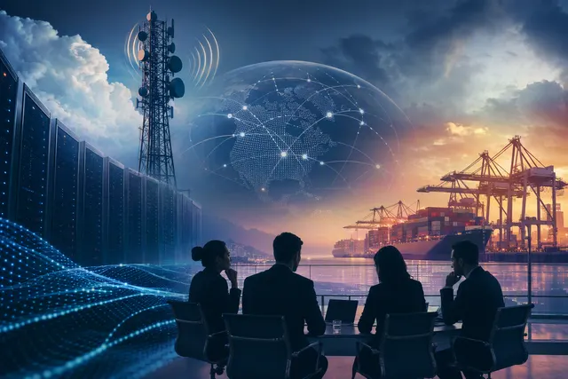 Editorial illustration of digital infrastructure resilience and cloud sovereignty