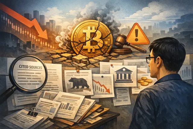 Bitcoin chart with sideways price action and a bored investor character symbolizing CryptoQuant CEO Ki Young Ju's warning that stagnation is a greater risk than a crash.
