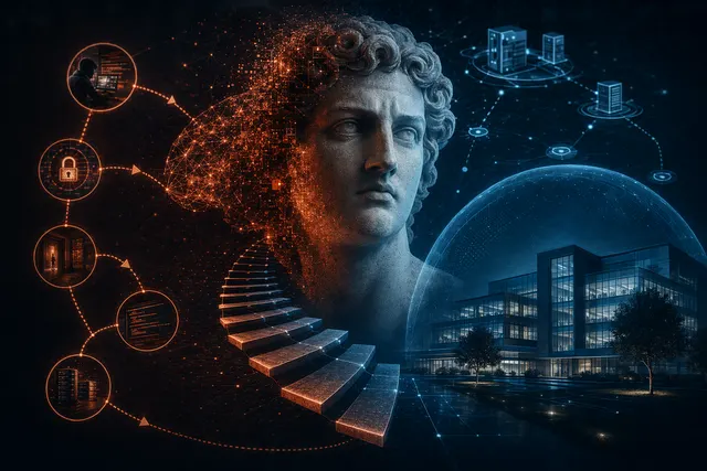Abstract AI cybersecurity interface comparing Claude Mythos with cheaper AI models