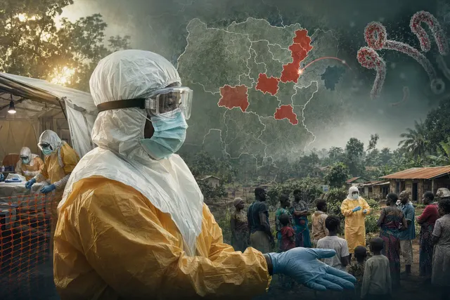 Illustration representing the Ebola outbreak in the Democratic Republic of Congo and regional response