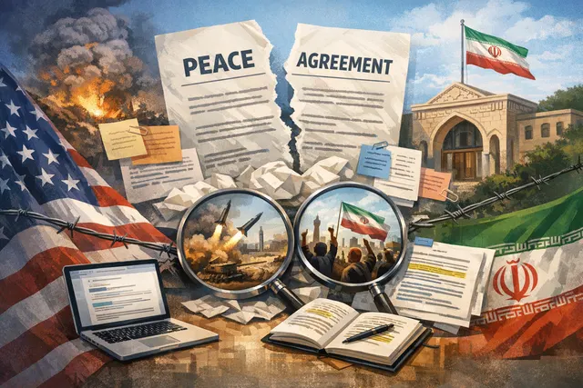 Search & fact check with cited sources for What led to the collapse of the US Iran interim peace deal, how did Iran (including its embassy i