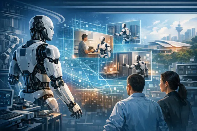 Humanoid robot που συντονίζει βάδισμα, όραση και χειρισμό αντικειμένων με το μοντέλο Omega-0