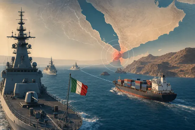 What prompted Italy’s Defence Minister Guido Crosetto to order the Italian Navy to prepare warships to protect Italian commercial vessels tr