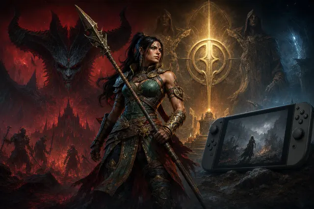 Diablo IV-inspired editorial artwork for the BlizzCon 2026 announcements