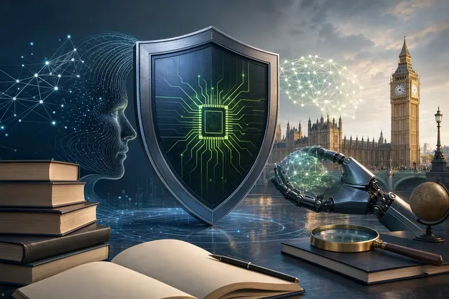 Illustrative image for an article about AI-agent cybersecurity, monitoring and containment