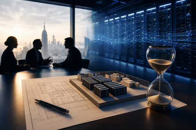 Illustration of enterprise AI infrastructure planning amid server supply constraints