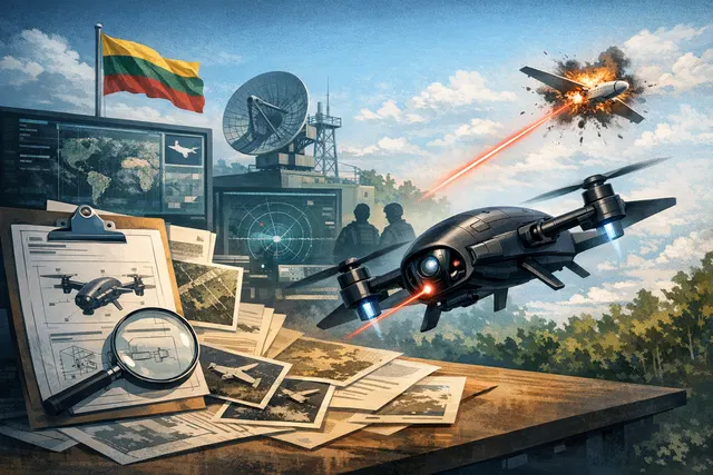 Search & fact-check with cited sources for What is the Black Wasp, the new autonomous interceptor drone launched by Lithuania's Granta Auton