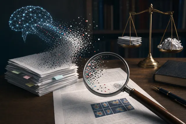 Illustration representing arXiv policy crackdown on unchecked AI-generated scientific papers