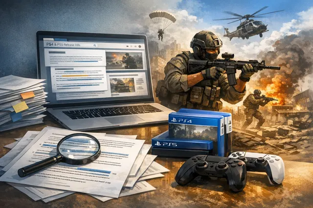 AI-generated image of Call of Duty Black Ops and Black Ops 2 game logos appearing on a modern PlayStation 5 console screen, symbolizing the impending PS4/PS5 port release.