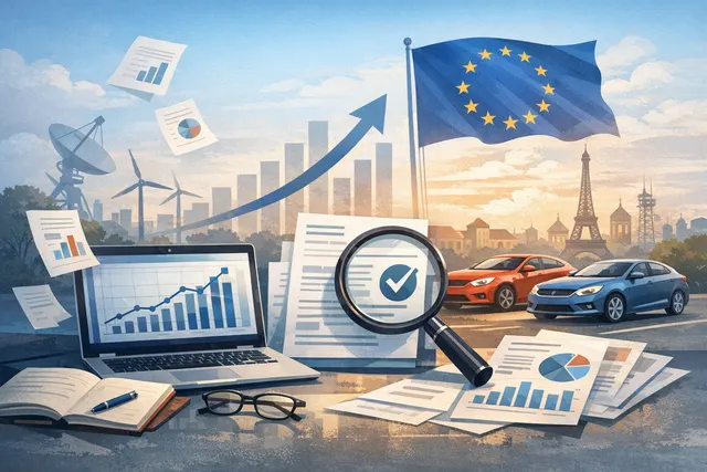 Search & fact check with cited sources for What do the latest ACEA figures reveal about Europe's new car market in June 2026, covering the 1