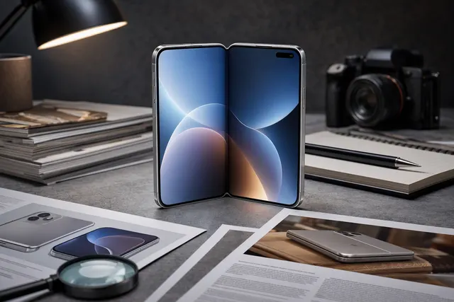 Illustrative image for an article about reviews of Apple’s first foldable iPhone, the iPhone Duo