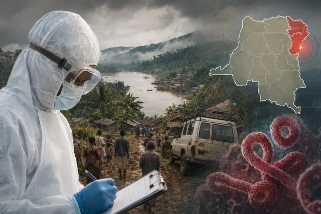 Illustration representing Ebola outbreak monitoring in Democratic Republic of Congo