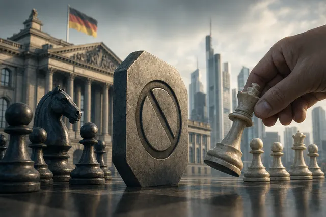 Illustration representing the takeover battle between Commerzbank and UniCredit