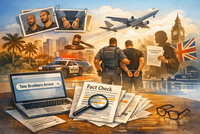 Andrew and Tristan Tate arrest in Miami on UK extradition warrant with 59 charges