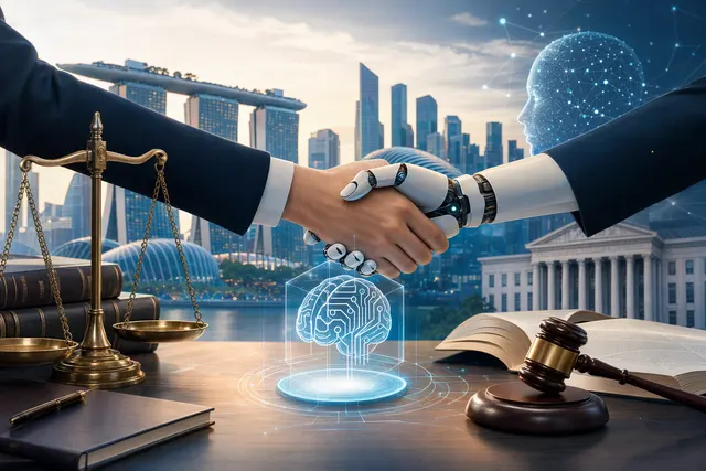 Editorial illustration for Singapore’s AIxLegal training programmes for practising lawyers and in-house legal teams