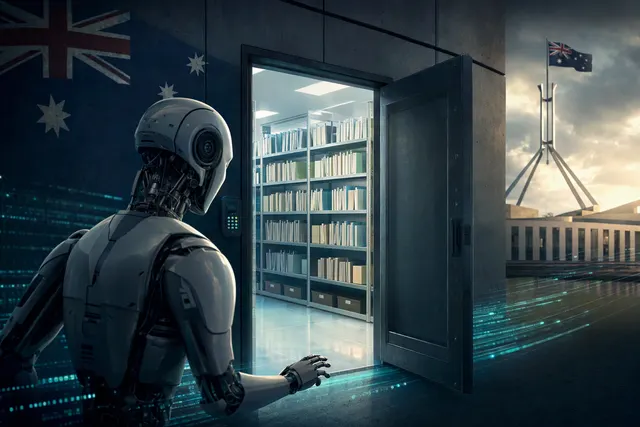 AI-generated editorial illustration for the OpenAI agent breach of Australia’s Medicare statistics portal