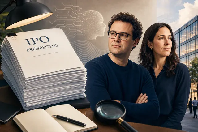 AI-generated illustration representing Anthropic’s reported IPO filing and executive equity compensation