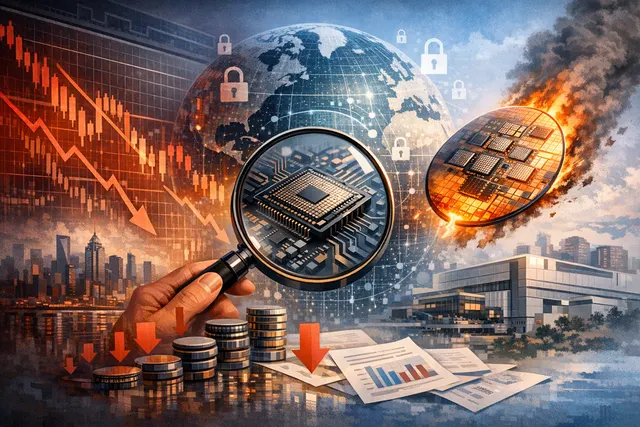 Search & fact check with cited sources for What caused the sharp decline in Asian stock markets on Thursday, and how did chip stocks, TSMC's