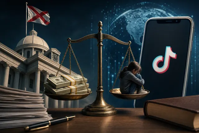 Illustrative editorial image for TikTok’s settlement with Alabama over teen safety allegations