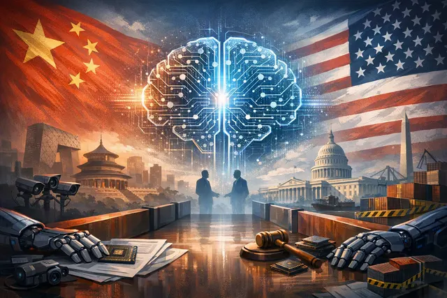 What preconditions has China imposed for substantive AI negotiations with the United States ahead of the September 2026 talks and President