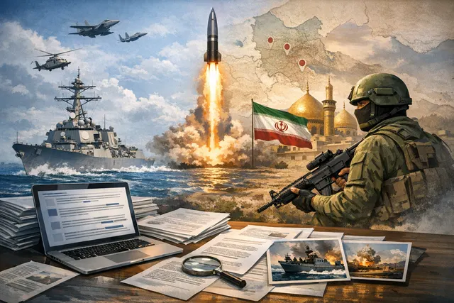 Map of the Middle East highlighting Iran and Gulf states, symbolizing the escalating US-Iran military conflict in July 2026