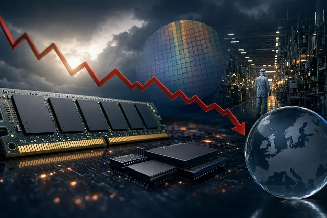 Illustrative editorial image for Micron’s earnings, margins and memory-chip market risks