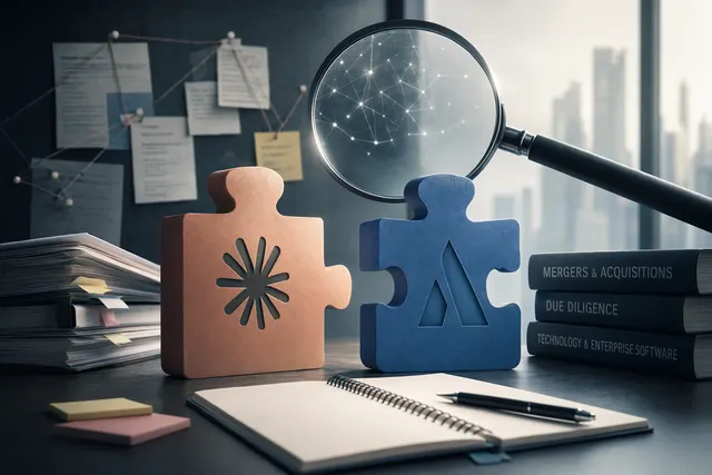 Anthropic 与 Atlassian 并购传闻核查的概念图