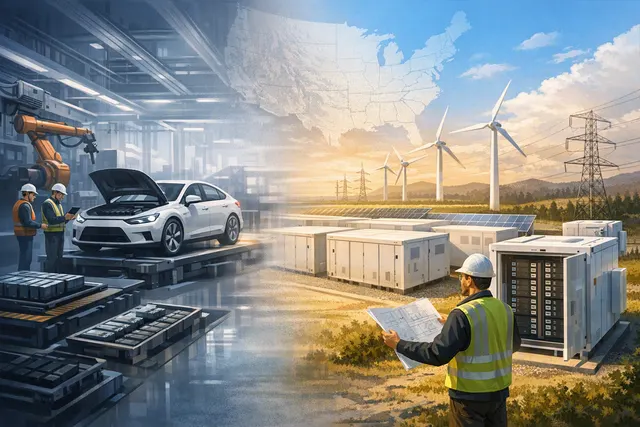 How is LG Energy Solution pivoting from its earlier focus on electric vehicle batteries to energy storage system batteries in North America,
