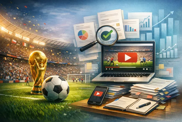 AI-generated illustration representing the 2026 FIFA World Cup YouTube viewership records and digital engagement metrics