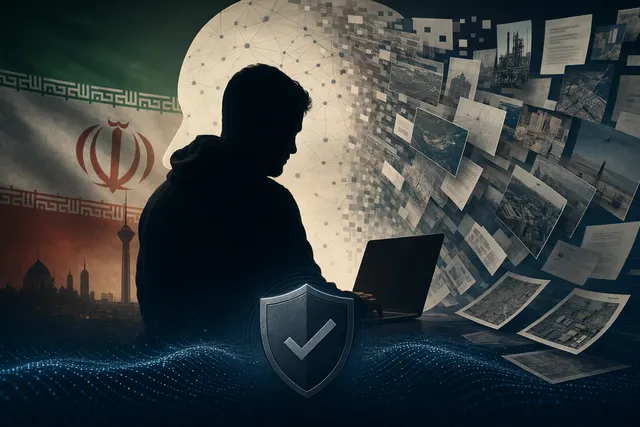 Illustration of artificial intelligence and naval threat intelligence analysis