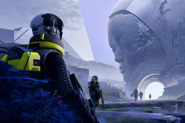 Editorial illustration representing Bungie’s Marathon update and its shift toward PvE survival gameplay