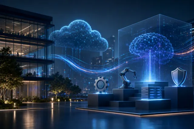 Illustration of AI-driven cybersecurity workflows and enterprise security operations