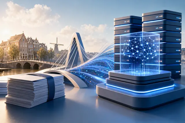 Illustration accompanying an article about Bird’s debt financing and AI communications strategy