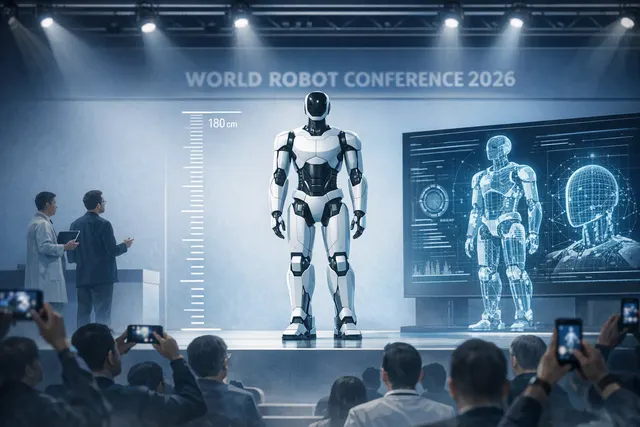 Illustration of Xiaomi’s Tieda humanoid robot working in a factory and demonstrating florist tasks