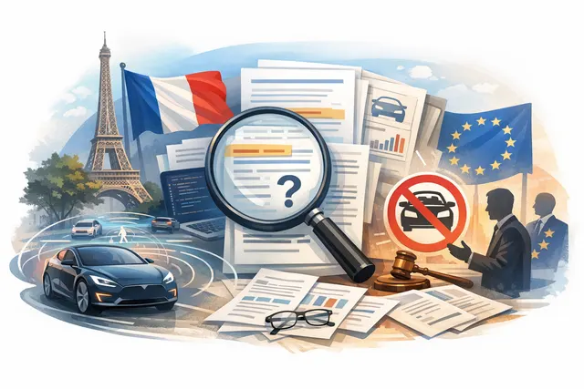 Search & fact check with cited sources for What are France's stated reasons for opposing EU wide approval of Tesla's Full Self Driving softw
