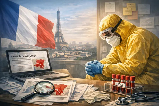 Search & fact check with cited sources for What is the significance of France confirming its first Ebola case during the current outbreak, a