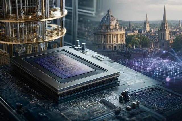 Concept illustration of silicon-based quantum computing chips