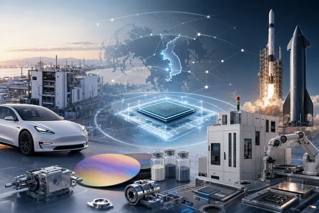 Illustrative image of a semiconductor fabrication facility representing Terafab supplier discussions