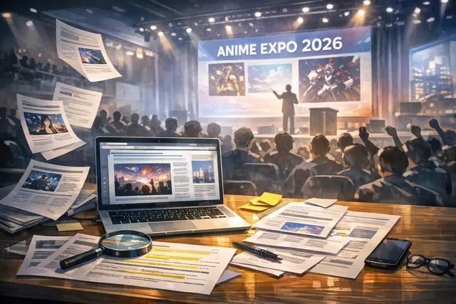 Steins;Gate Re:Boot key art with Okabe Rintaro and the iconic Future Gadget Lab setting.