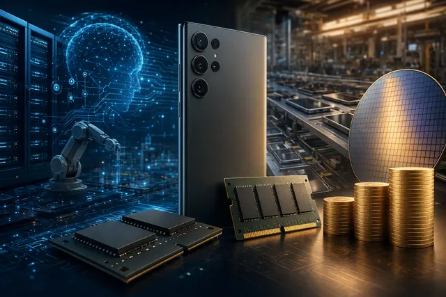 As reported on October 8, 2026, how are AI driven memory shortages and rising chip prices affecting Samsung’s smartphone production and prof