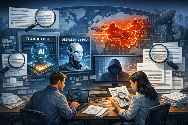 Cybersecurity threat map with digital globe, network nodes, and code overlays illustrating an AI-driven cyber espionage campaign.