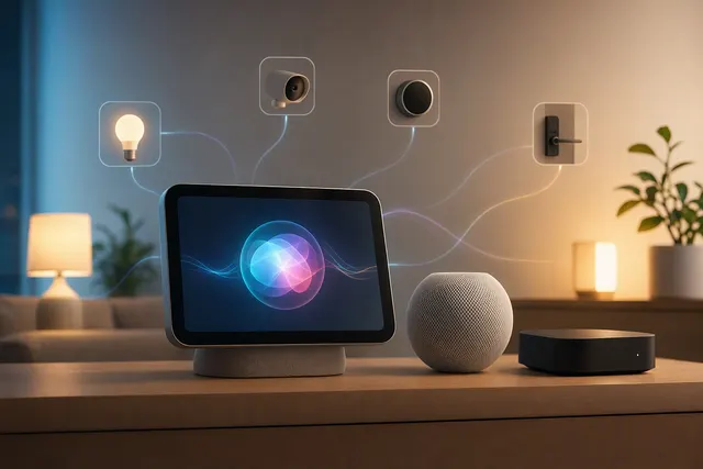 Conceptual illustration accompanying reports of Apple’s planned smart-home hardware event